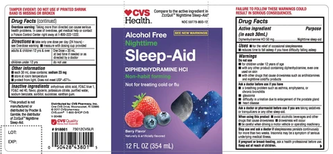 CVS Health Nighttime Sleep-Aid 포장