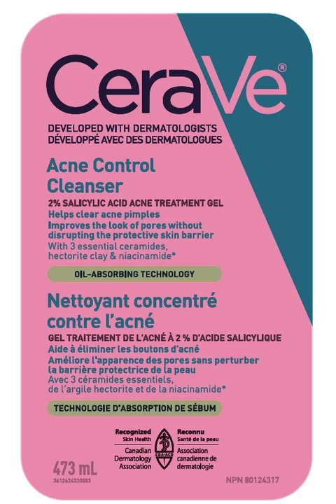 CeraVe Developed with Dermatologists Acne Control Cleanser 포장