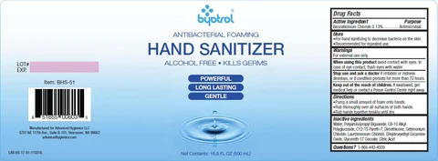 Byotrol Hand Sanitizer packaging