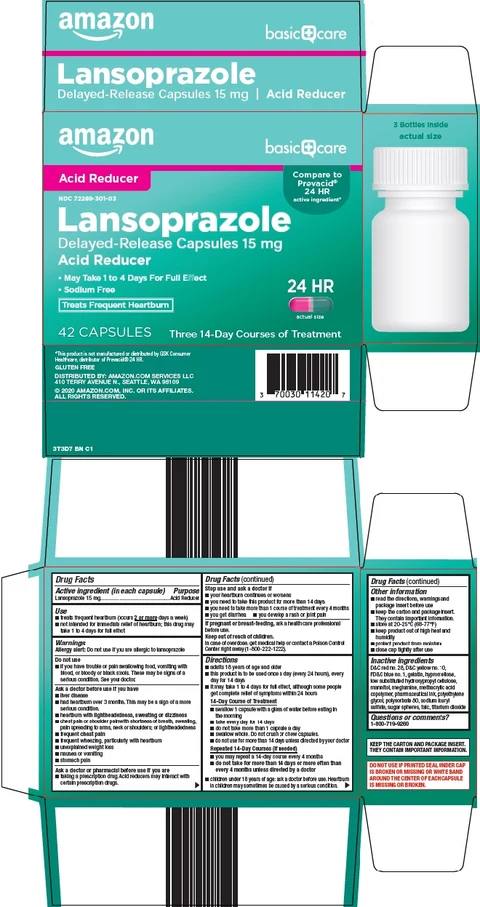 basic care lansoprazole 포장