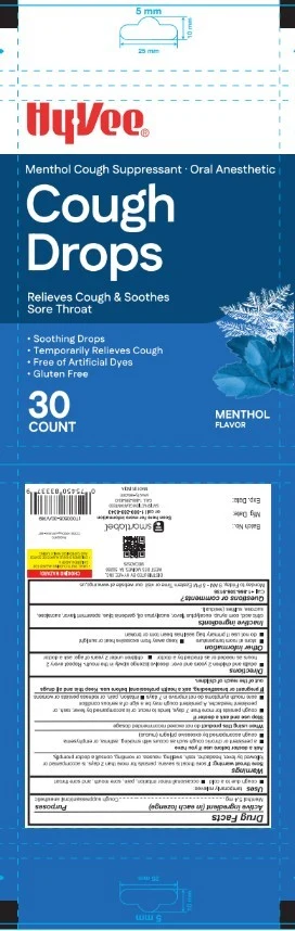 HyVee Cough Drops Menthol 포장