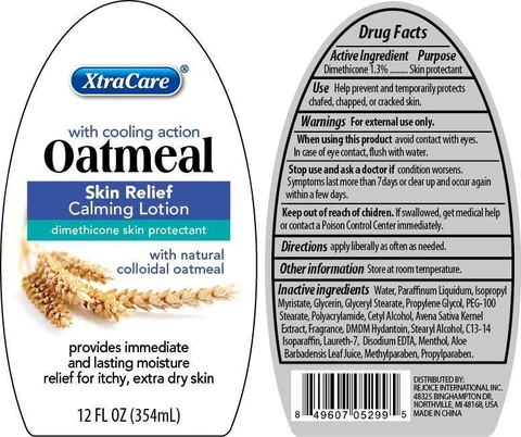 XtraCare with cooling action Oatmeal Skin Relief Calmin packaging