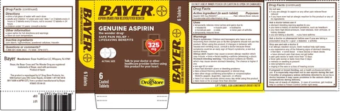 BAYER / BAYER Aspirin Original, CVP HEALTH / BAYER Aspirin Original, TRAVEL BASIX 포장