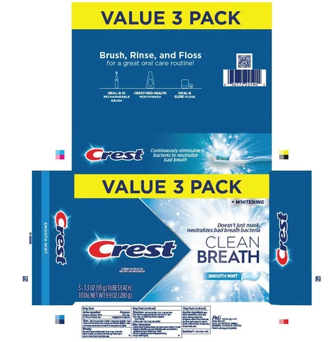 CrestClean Breath Smooth Mint 포장