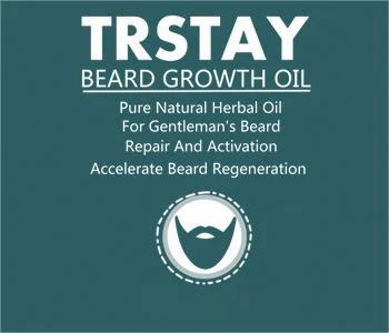 Trstay Beard Growth Oil packaging