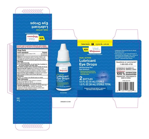 Walgreens Dual Action Lubricant Eye packaging