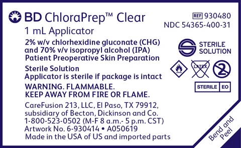 ChloraPrep One-Step packaging