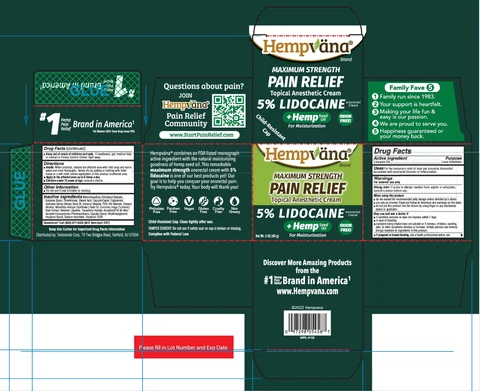 Hempvana Maximum Strength Pain Relief Topical Anesthetic 포장