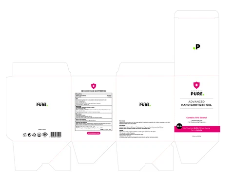 Soonsoo Pure Advanced Hand Sanitizer Gel packaging
