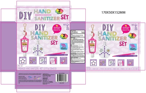 Hand Sanitizer packaging