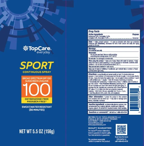 Topcare Everyday Sport Continuous Broad Spectrum SPF 100 packaging