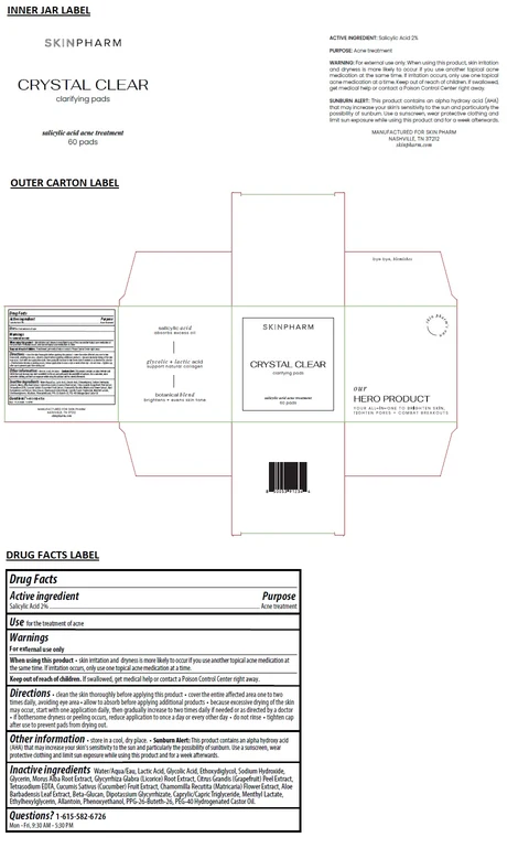 Crystal Clear Acne Treatment Pads 포장
