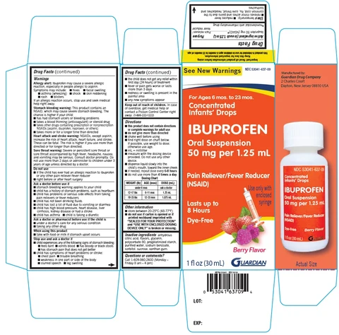 Concentrated ibuprofen infants 포장
