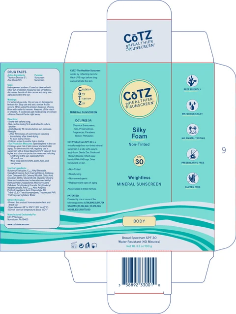 CoTZ Silky Foam Non-Tinted 포장