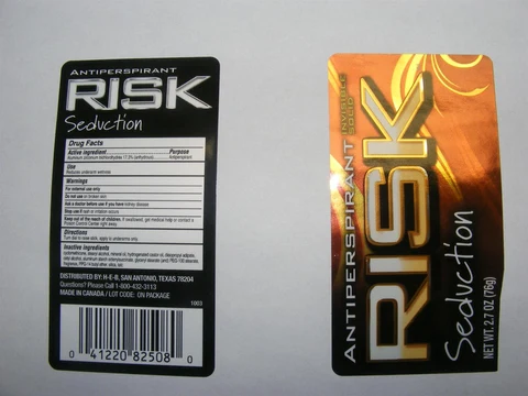 Risk SeductionInvisible Solid Antiperspirant packaging