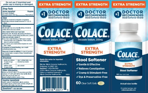 COLACE EXTRA STRENGTHSTOOL SOFTNER packaging