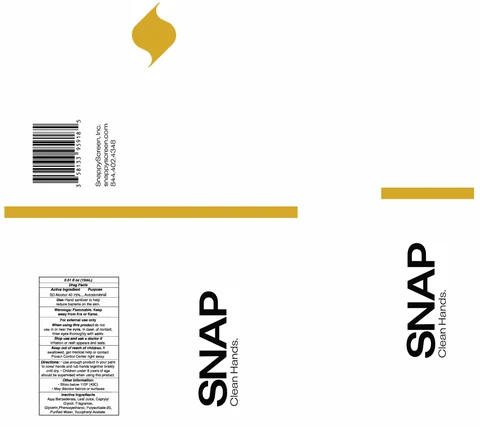 SNAP Clean Hands Holiday sprayer 포장