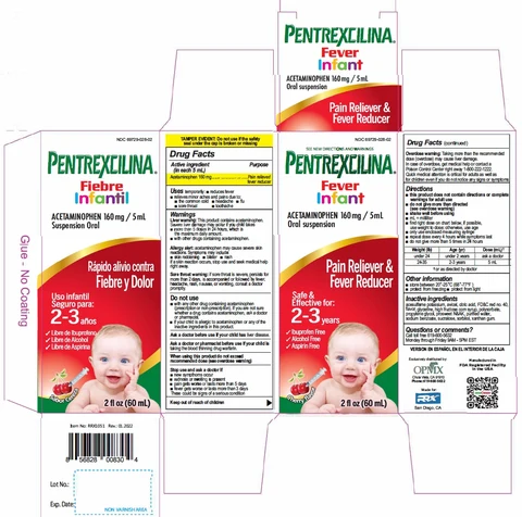 Acetaminophen / Temp X / Mejoralito 포장