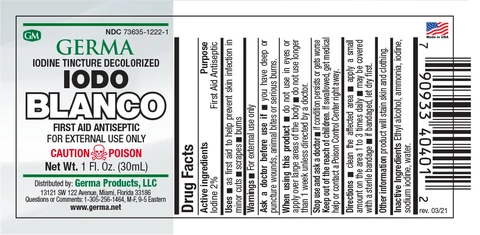 Iodo Blanco (Iodine Tincture Decolorized)First Aid Antiseptic 포장