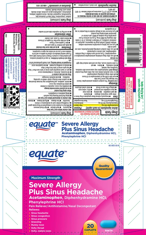 Severe Allergy Plus Sinus Headache 포장