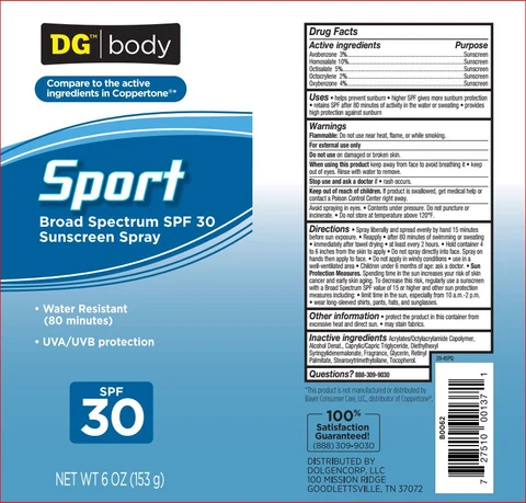 Sport Sunscreen SPF 30 packaging