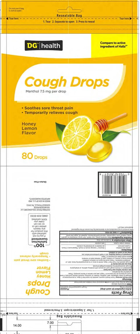 Honey Lemon Cough Drops 포장