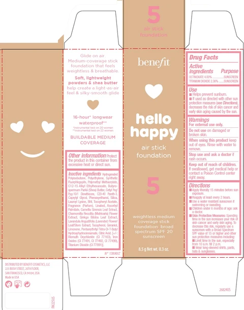 Benefit Hello Happy Air Foundation Shade 5 포장