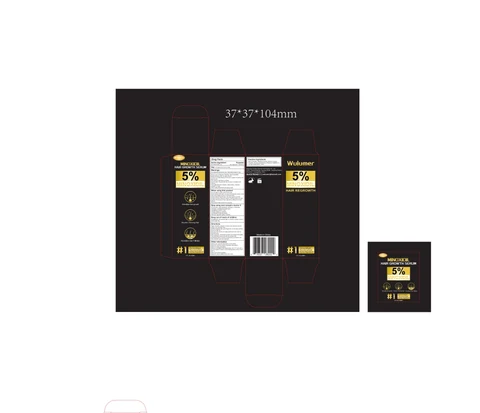 Wulumer 5% Minoxidil Hair Rrowth Oil packaging