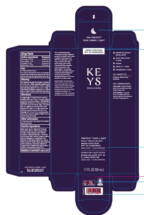 KEYS SOULCARE DAILY MOISTURIZER BROAD SPECTRUM SPF30 SUNSCREEN 포장