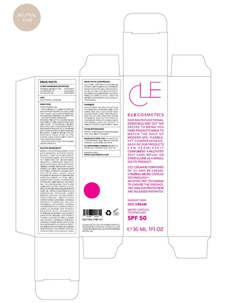 CLE CCC Neutral Fair packaging