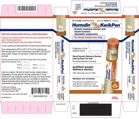 PACKAGE LABEL – Humulin 7030 KwikPen 3mL