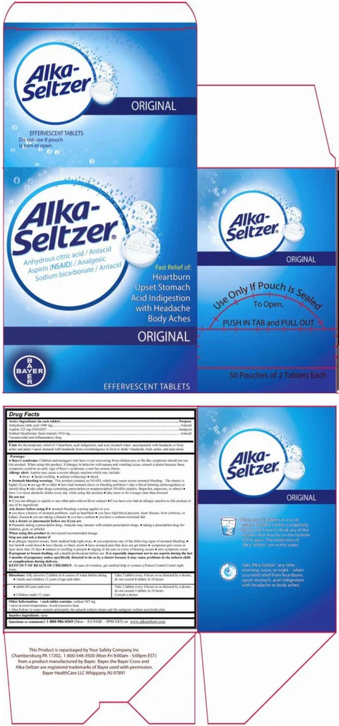 Alka-Seltzer Original 포장