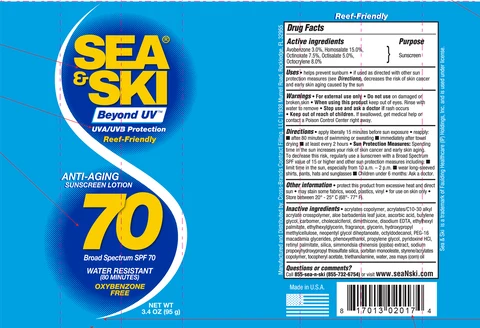 Sea and Ski SPF 70 포장