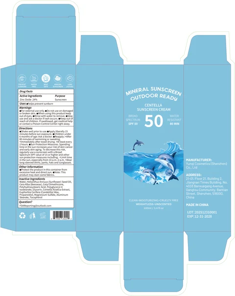 CENTELLA SUNSCREEN Cream 포장