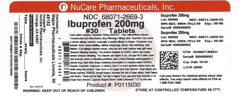 Ibuprofen 포장