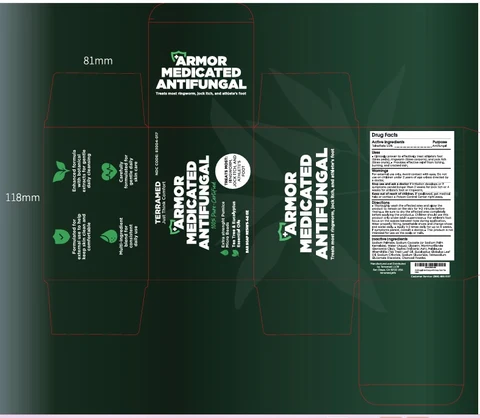 Terramed Just Think Comfort Armor Antifungal Medicated packaging