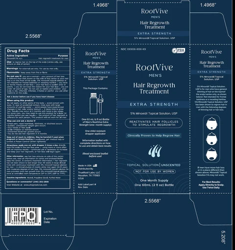 RootVive Mens Hair Regrowth Treatment Extra Strength Minoxidil packaging