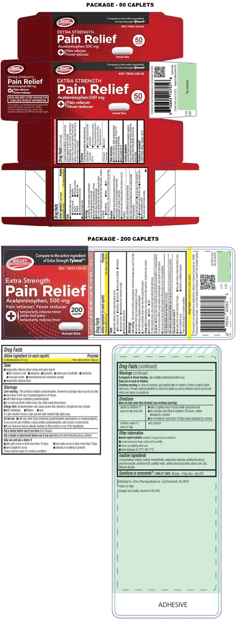 RIGHT REMEDIES Pain Relief Extra Strength Caplet 포장