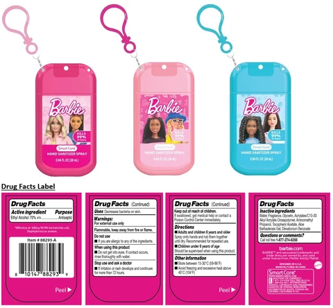 Smart Care Barbie HAND SANITIZER 포장