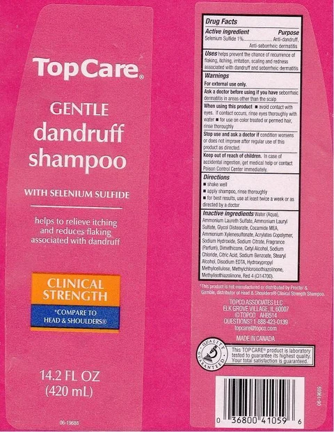 TOPCAREGENTLE DANDRUFF CLINICAL STRENGTH 포장