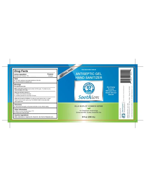 Soothion Antiseptic Hand Sanitizer packaging