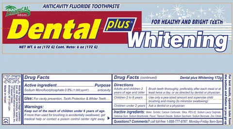 Dental plus Whitening 포장