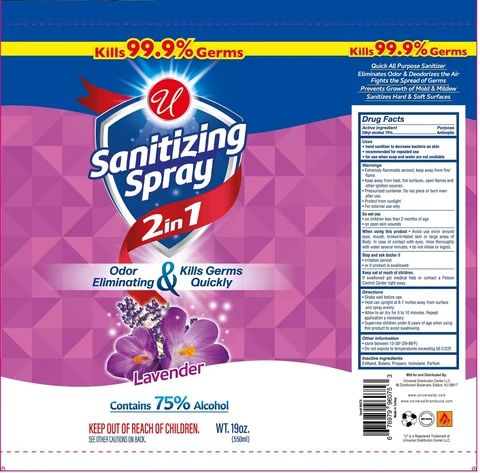 UNIVERSAL SANITIZING LAVENDER 포장