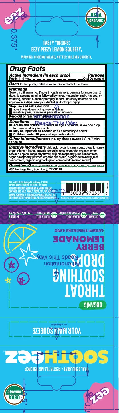 Sootheez Berry Lemonade packaging