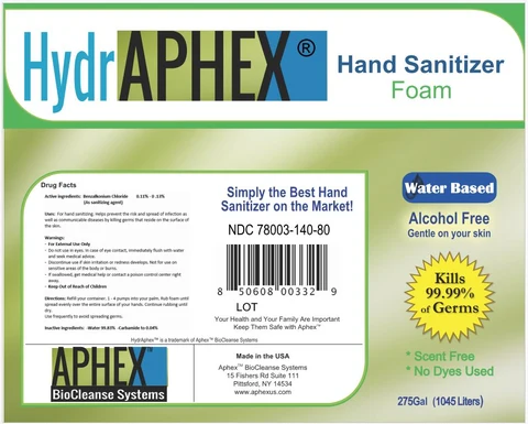 HydrAphex 포장