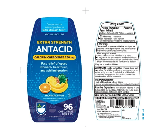 Rite Aid Extra StrengthTropical Fruit packaging
