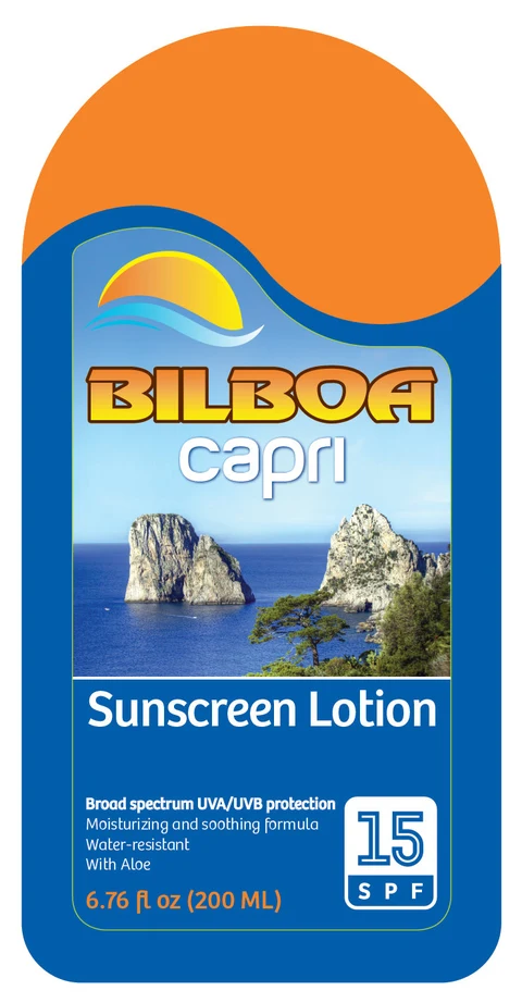 Bilboa Capri Sunscreen SPF 15 포장