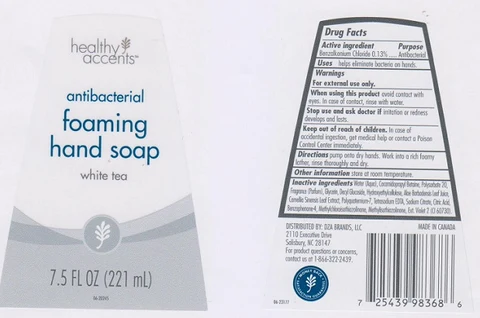 Healthy AccentsAntibacterial White Tea packaging