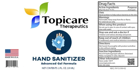 Topicare Therapeutics Hand Sanitizer 포장