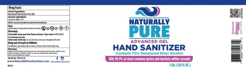 Hand Sanitizer packaging